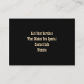 Cartes de visite Cowboy (Dos)