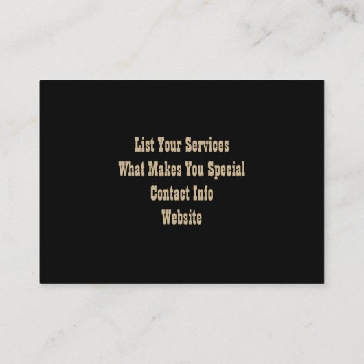 Cartes de visite Cowboy (Dos)