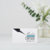 Cartes de visite créatifs élégants du rédacteur 2 (Debout devant)