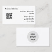 Cartes de visite Création - Modèle simple. (Devant / Derrière)