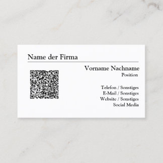 Cartes de visite Création - Modèle simple.