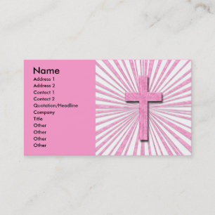 CARTES DE VISITE CROISÉS DÉCORATIFS ROSES