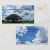 Cartes de visite croisés d'église (Devant / Derrière)