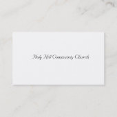 Cartes de visite croix chrétienne (Dos)