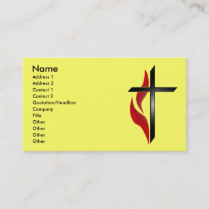 CARTES DE VISITE CROSS & FLAME