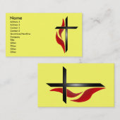 CARTES DE VISITE CROSS & FLAME (Devant / Derrière)