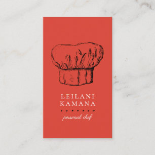 Cartes de visite culinaires Casquettes