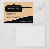 Cartes de visite culinaires d'école (Devant / Derrière)