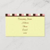 Cartes de visite Cupcake (Dos)