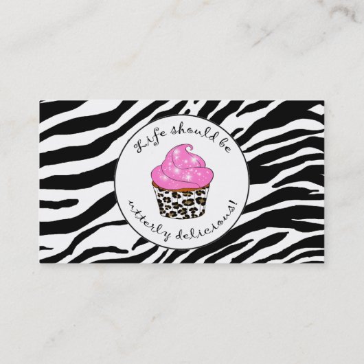 Cartes de visite Cupcake (Dos)