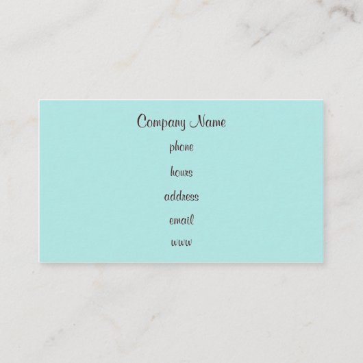 Cartes de visite Cupcake (Dos)