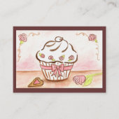 Cartes de visite Cupcake (Devant)