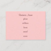 Cartes de visite Cupcake (Dos)