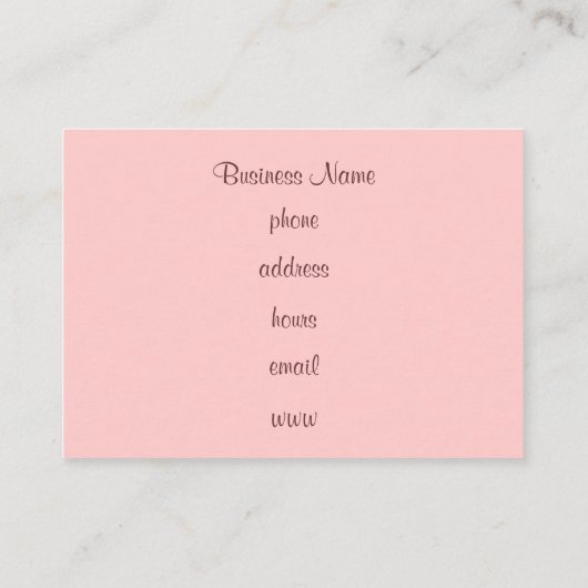 Cartes de visite Cupcake (Dos)