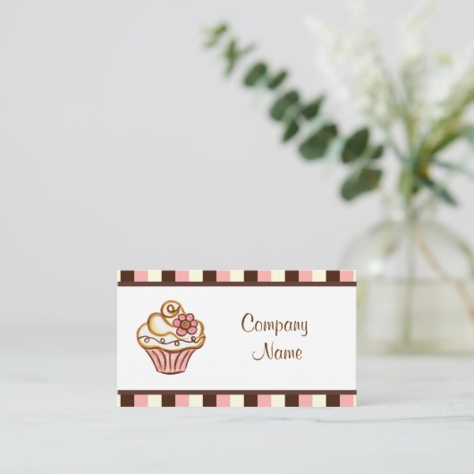 Cartes de visite Cupcake (Debout devant)