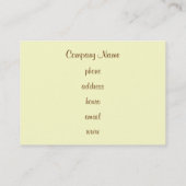 Cartes de visite Cupcake (Dos)