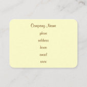 Cartes de visite Cupcake (Dos)