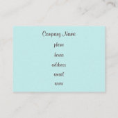 Cartes de visite Cupcake (Dos)