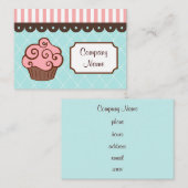 Cartes de visite Cupcake (Devant / Derrière)