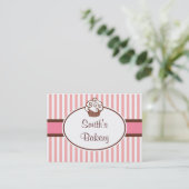 Cartes de visite Cupcake personnalisés (Debout devant)