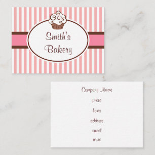 Cartes de visite Cupcake personnalisés