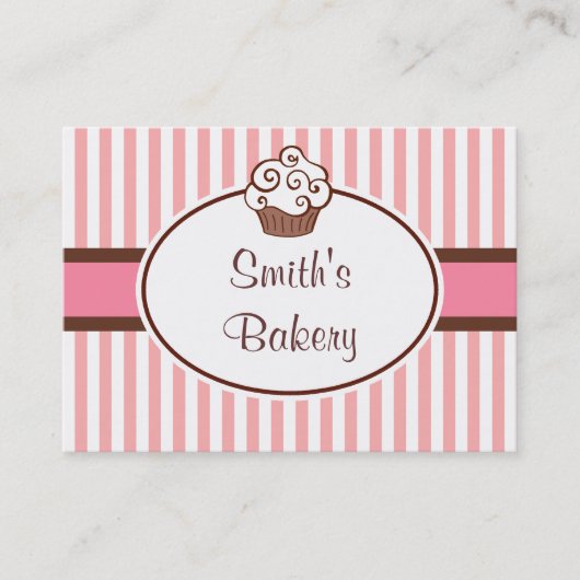 Cartes de visite Cupcake personnalisés (Devant)