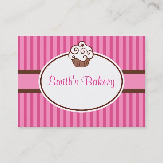 Cartes de visite Cupcake personnalisés (Devant)