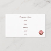 Cartes de visite Cupcake personnalisés (Dos)