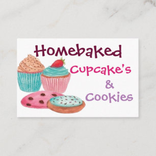 Cartes de visite - Cupcake's & Cookies maison