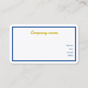 Cartes de visite Customisés