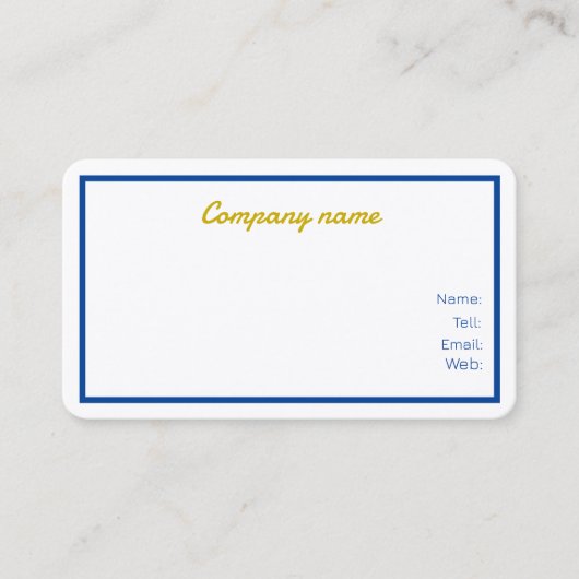 Cartes de visite Customisés (Devant)