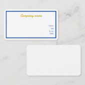 Cartes de visite Customisés (Devant / Derrière)