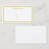 Cartes de visite Customisés (Devant / Derrière)