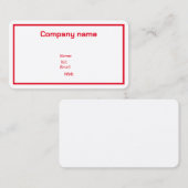 Cartes de visite Customisés (Devant / Derrière)