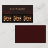 Cartes de visite customisés de petit gâteau (Devant / Derrière)