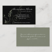 Cartes de visite D6 décoratifs de vigne verte (Devant / Derrière)