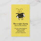 Cartes de visite d'abeille pour l'apiculture ou le (Dos)