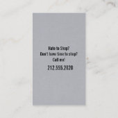 Cartes de visite d'achats personnels (Dos)