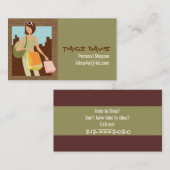 Cartes de visite d'achats personnels (Devant / Derrière)