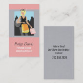 Cartes de visite d'achats personnels (Devant / Derrière)
