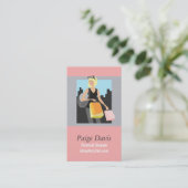 Cartes de visite d'achats personnels (Debout devant)