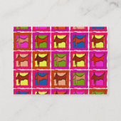 Cartes de visite Dachshund Quilt (Dos)