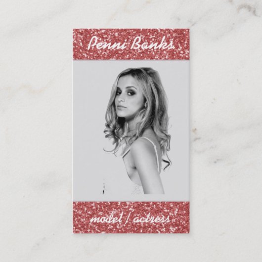 Cartes de visite d'actrice de modèle de parties (Devant)