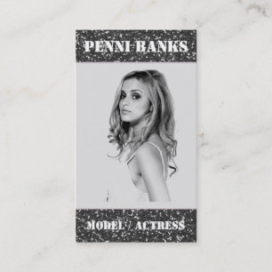 Cartes de visite d'actrice de modèle de parties