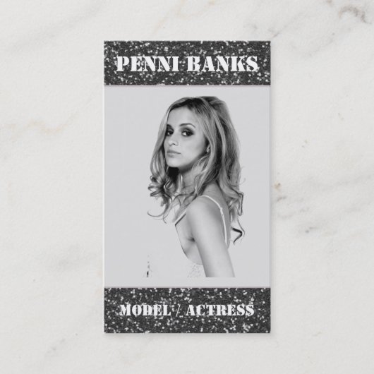 Cartes de visite d'actrice de modèle de parties (Devant)