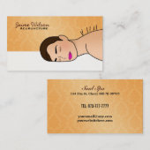 Cartes de visite d'acuponcture (Devant / Derrière)