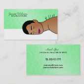 Cartes de visite d'acuponcture (Devant / Derrière)