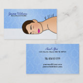 Cartes de visite d'acuponcture (Devant / Derrière)