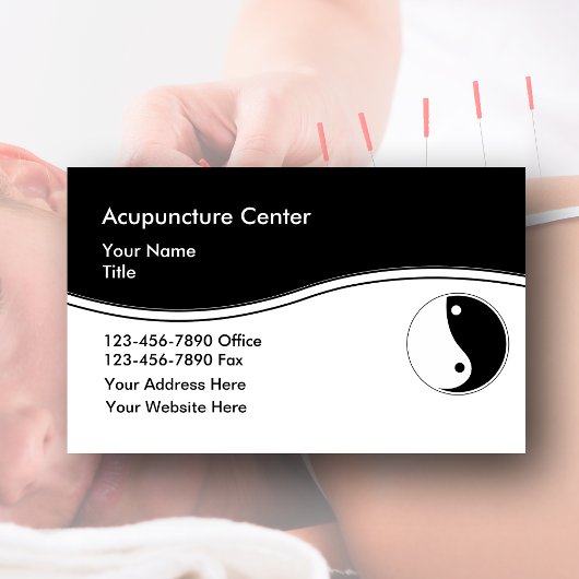 Cartes de visite d'acupuncture