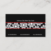 Cartes de visite d'affaires florissants (Dos)